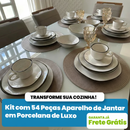 Conjunto de Jantar em Porcelana de Luxo - 54 Peças